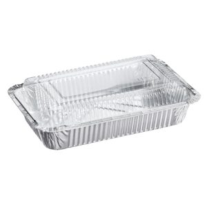 4153 ALUMINIUM CONTAINER WITH PLASTIC LID (890ML) - Image 2